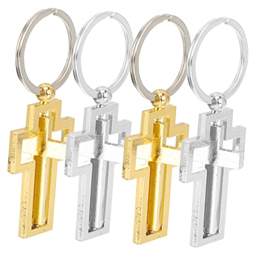 DEARMAMY 4 Stück Kreuz-schlüsselanhänger Aus Metall Schlüsselanhänger Für Männer Und Frauen Dekorativer Taschen-schlüsselring Mehrzweck Süßer Mini-Taschen-schlüsselanhänger Zufällige Farbe DEARMAMY 4 Stück Kreuz-schlüsselanhänger Aus Metall Schlüsselanhänger Für Männer Und Frauen Dekorativer Taschen-schlüsselring Mehrzweck Süßer Mini-Taschen-schlüsselanhänger Zufällige Farbe von DEARMAMY
