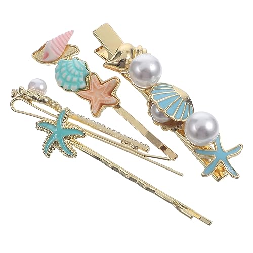 DEARMAMY 4stücke Seestern Haarnadeln Aus Muschel Für Frauen Hochwertige Haarschmuck Clips Langlebig Und Elegant Für Hochzeiten Partys Und Besondere Anlässe von DEARMAMY