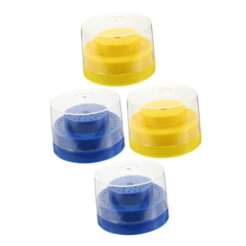 DEARMAMY 4stücke Nagelbohrerhalter Mit Aufbewahrungsbehälter Organizer-box Für Bohrer Kompakt Und Leicht Schützt Werkzeuge Vor Beschädigung Und Verlust von DEARMAMY