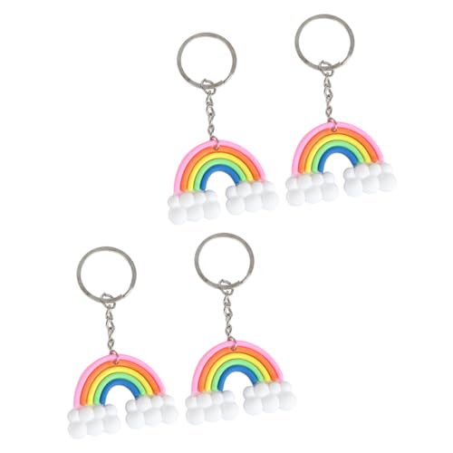 DEARMAMY 4 Stück Lustige Schlüsselanhänger Materialien Dekorativer Schlüsselanhänger Einzigartige Regenbogenform Für Weihnachten Zufällige Farbe DEARMAMY 4 Stück Lustige Schlüsselanhänger Materialien Dekorativer Schlüsselanhänger Einzigartige Regenbogenform Für Weihnachten Zufällige Farbe von DEARMAMY
