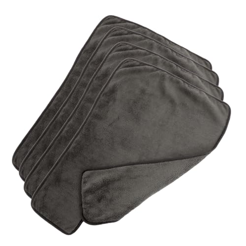 DEARMAMY 4 Stück Salonhandtücher Schönheitssalon Handtücher Gesichtsbehandlung Handtücher Luxuriöse Weichheit Handtücher Salon Handtuch Kosmetikhandtücher aus Mikrofaser Korallenvlies Grey von DEARMAMY