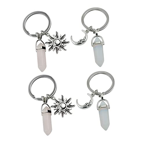 DEARMAMY Schlüsselanhänger Aus Metall Mit Mond- Für Damen Und Herren Sonne Und Mond Charm Schlüsselanhänger Taschendeko DEARMAMY Schlüsselanhänger Aus Metall Mit Mond- Für Damen Und Herren Sonne Und Mond Charm Schlüsselanhänger Taschendeko von DEARMAMY