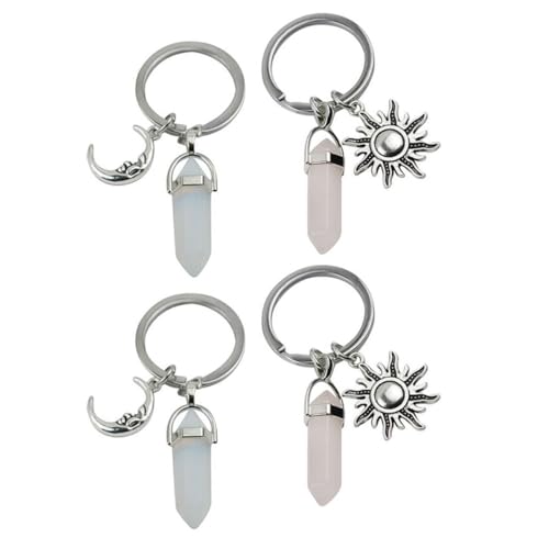 DEARMAMY Anspruchsvolles Schlüsselanhänger-Set Mit Sonne Und Mond 4-teilig Monde Für Dekorative Schlüsselanhänger Handtaschen Rucksäcke DEARMAMY Anspruchsvolles Schlüsselanhänger-Set Mit Sonne Und Mond 4-teilig Monde Für Dekorative Schlüsselanhänger Handtaschen Rucksäcke von DEARMAMY