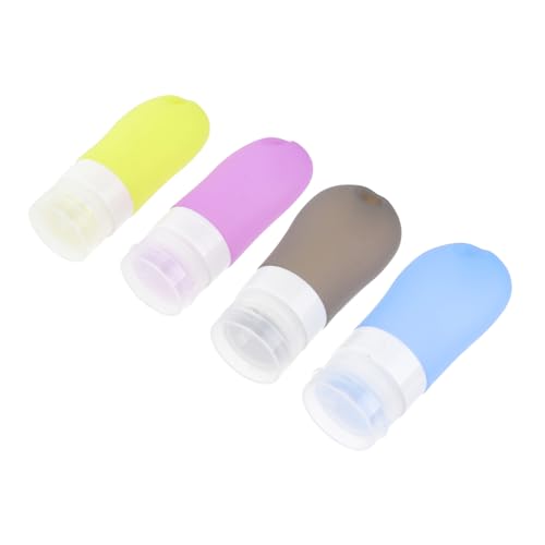DEARMAMY 4 Stück Silikon Reiseflaschen Nachfüllbare Emulsionsflaschen für Kosmetik Shampoo und Lotion Mischfarben Praktische Reisebehälter für Damen und Herren DEARMAMY 4 Stück Silikon Reiseflaschen Nachfüllbare Emulsionsflaschen für Kosmetik Shampoo und Lotion Mischfarben Praktische Reisebehälter für Damen und Herren von DEARMAMY