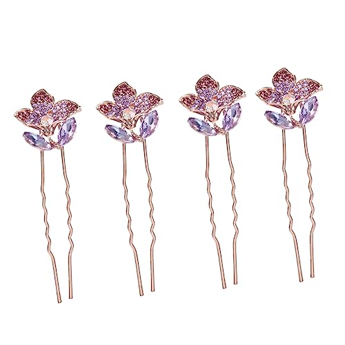 DEARMAMY 4 Stück Teiliges Haarschmuck für Braut Haarnadeln für Hochzeitsfrisuren Stilvolle Haarforken für Damen Perfektes Accessoire für Großen Tag von DEARMAMY