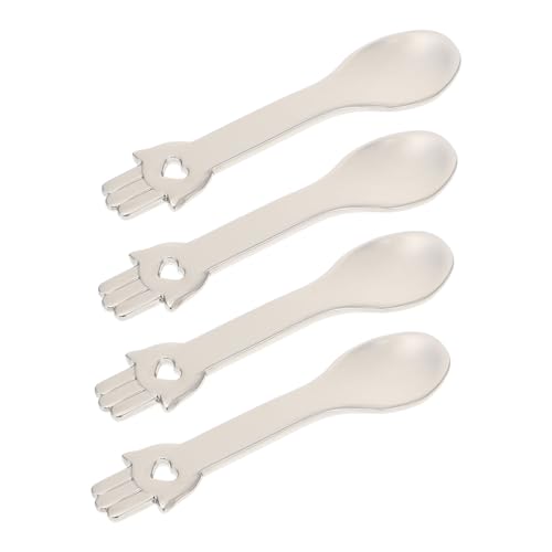 DEARMAMY 4 Stücke Kosmetiklöffel Satz für Gesichtscreme und Masken Rostfreie Zinklegierung zum Auftragen von Hautpflegeprodukten für Damen und Herren für Selbstgemacht Kosmetik von DEARMAMY