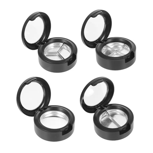 DEARMAMY 4 Stück Teiliges Leere Lidschattenboxen mit Mehrfachfächern für Lippenstift und Kosmetik Nachfüllbare Make Up Organizer für Diy und Kreative Anwendungen von DEARMAMY