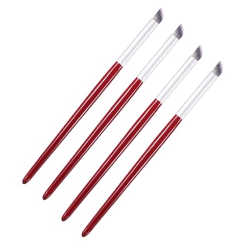 DEARMAMY 4 Stück Teiliges Nagel Pinsel für Nageldesign Wiederverwendbare Malpinsel für Nail Art für Zeichnen von Mustern Blumen und Mehr Einfach zu Reinigen Verwenden von DEARMAMY