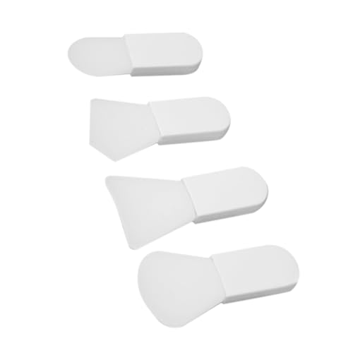 DEARMAMY 4 Stück Teiliges Silikon Gesichtsmaske Pinsel Flexible Anwendung für Diy Hautpflege für Gesichts und Augenmasken Wiederverwendbar und Leicht zu Reinigen von DEARMAMY