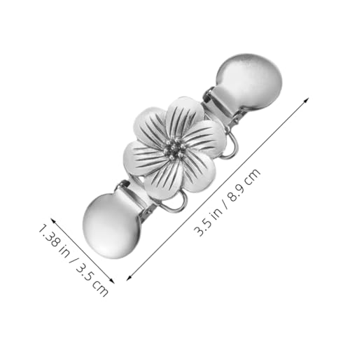 DEARMAMY 4stücke Retro-cardigan-clipverschlüsse Mit Blumenmustern Schalnadel Für Pullover Tücher Und Hemden Vintage-design Cardigan-verschluss Für Damen Und Mädchen von DEARMAMY