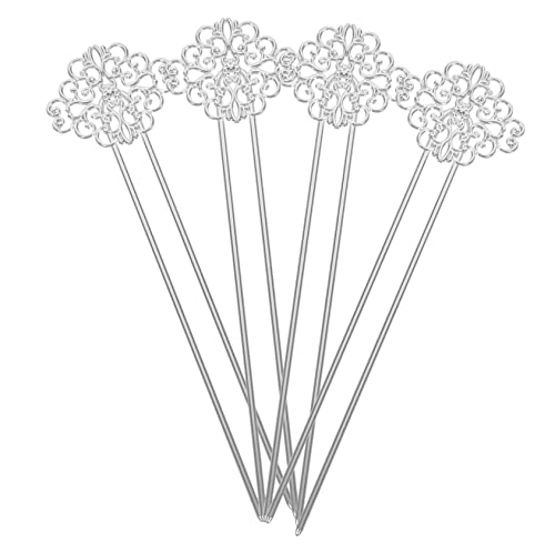DEARMAMY 4 Stück Vintage Haarnadel Dutthalter In Form Eines Mädchen Chignon Haarstabs Haarschmuck Für Frauen Haarnadeln Lockiges Styling Haarknoten Haarschmuck Für Mädchen von DEARMAMY
