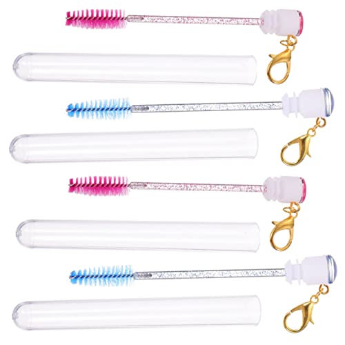 DEARMAMY 4stücke Wimpern Pinsel Mit Tube Leere Mascara-tuben Applikator Für Wimpern -mascara-stäbchen Für verlängerung Leere bürste Mit Flasche von DEARMAMY