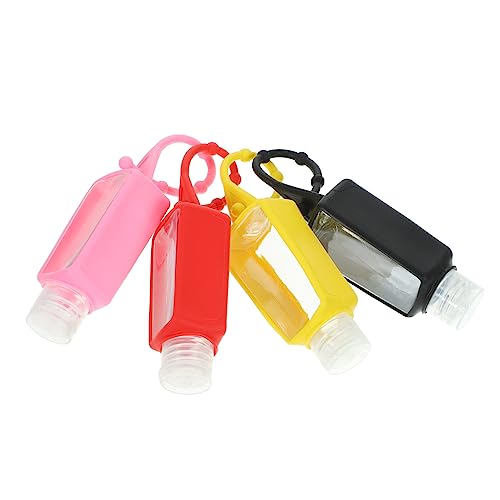 DEARMAMY 4 Stücke 30ml Auslaufsichere Reiseflaschen mit Silikonhülle für Flüssigkeiten Handliche Kunststoffbehälter für Reisen Shampoo Lotion Handcreme DEARMAMY 4 Stücke 30ml Auslaufsichere Reiseflaschen mit Silikonhülle für Flüssigkeiten Handliche Kunststoffbehälter für Reisen Shampoo Lotion Handcreme von DEARMAMY