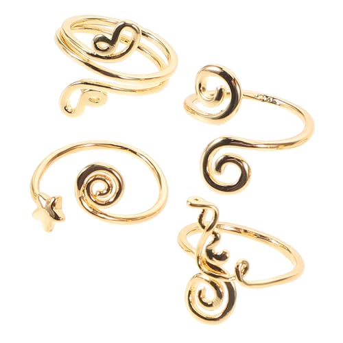 DEARMAMY 4-teiliges Zehenring-set Für Den Strand Von Damen Verstellbarer Offener Zehenschmuck Mit Zirkonia Zum Tragen von DEARMAMY