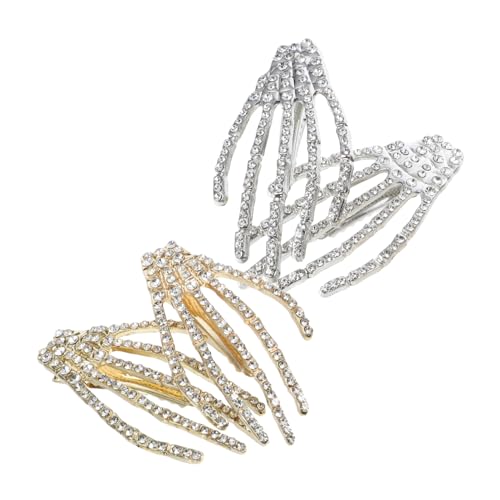 DEARMAMY 4Stücke Halloween Haarnadel Mit Skeletthand Design Haarspangen Für Damen Für Partys Und Festliche Anlässe von DEARMAMY