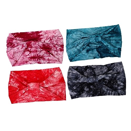 DEARMAMY 4stücke Stirnband Für Damen Yoga Haarband Geknotet Sport Stirnband Damen Schweißband Dünnes Leicht Zu Tragen Mehrfarbiges Für Verschiedene Anlässe von DEARMAMY