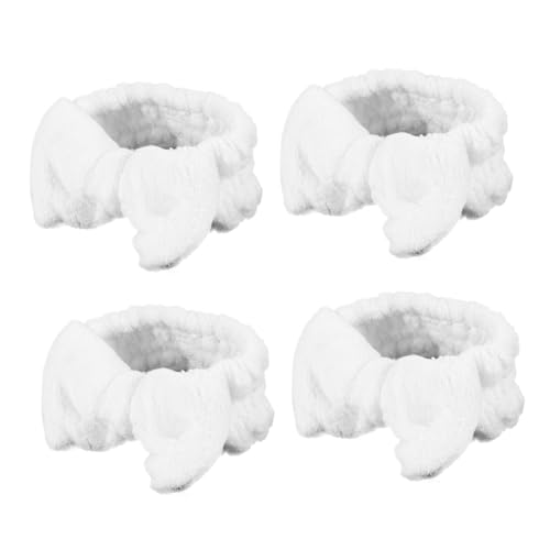 DEARMAMY 4stücke Bowknot Stirnband Mit Schleife Kopftuch Für Frauen Und Mädchen Haar-accessoire Make-up-tuch Elastisch Und Langlebig von DEARMAMY