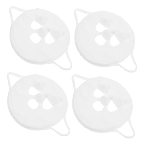 DEARMAMY 4stücke Dampf-gesichtsmaske Wiederverwendbare Gesichtshandtuchmaske Kalte Und Heiße Kompressenmaske Feuchtigkeitsspendende Hautpflege-spa-handtücher Für Frauen Und Mädchen von DEARMAMY