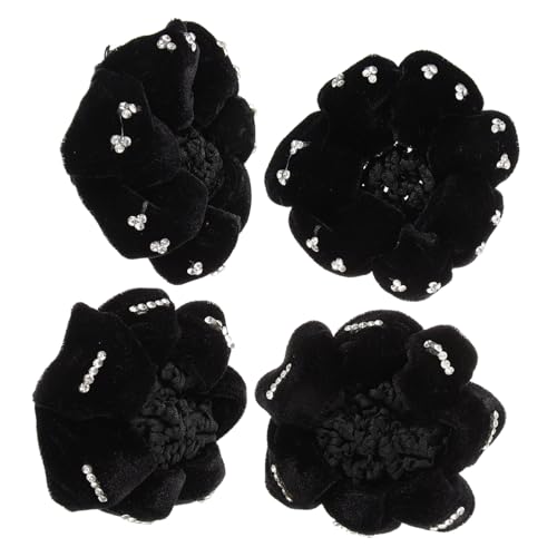 DEARMAMY 4stücke Haarknoten-abdecknetz Für Frauen Ballett-haarschmuck Für Mädchen Geeignet Für Dünnes Und Dickes Haar Für Formelle Und Alltags Anlässe Hält Haar Vom Nacken Fern Sorgt Für En von DEARMAMY