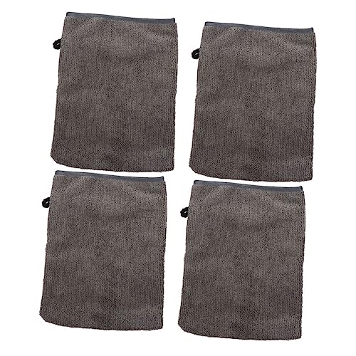 DEARMAMY 4stücke Haushalts-gesichtshandschuhe Für Make-up-entferner Praktische Gesichtsreinigungshandschuhe Waschbar Und Wiederverwendbar Saubere Nähte Aufhängeloch-design von DEARMAMY