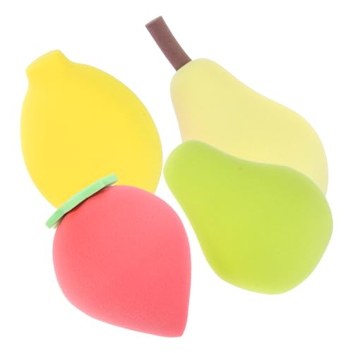 DEARMAMY 4 Stück Make up Schwämme Für Frauen Puderquaste Hautfreundlich Feucht Trocken Kosmetikwerkzeuge Für Flüssige Und Puder Foundation Make up Zubehör Für Zuhause Und Reisen von DEARMAMY