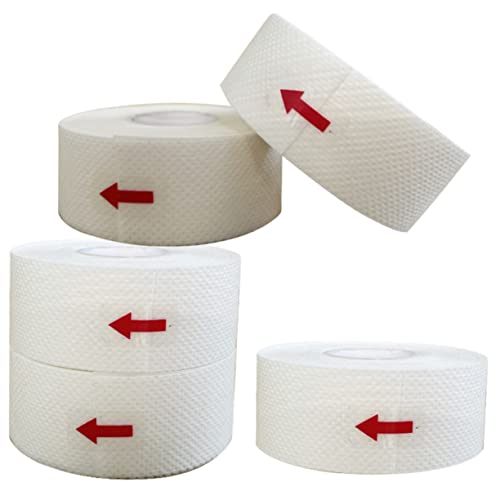 DEARMAMY 5 Rollen Anti-Schweiß-Aufkleber schweißpads Schweißabsorptionspad Hut Schweißpad Kleidungsschweißpad Kappe Frauen bleiben Stoff Schweißabsorptionsstreifen Mütze Schweißfutter Vlies von DEARMAMY