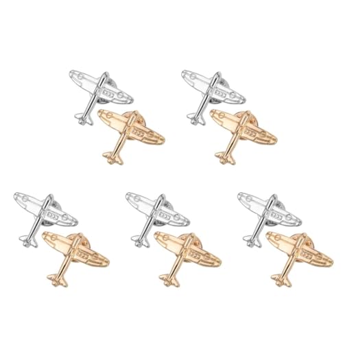 DEARMAMY 5 Sätze 5 Sets Brosche Im Flugzeug Stil Anstecknadel Für Herren Reisebrosche Für Herren Modische Anstecknadel Herren Manschettenknöpfe Anstecknadel Mit Flugzeug 2 Stück * 5 DEARMAMY 5 Sätze 5 Sets Brosche Im Flugzeug Stil Anstecknadel Für Herren Reisebrosche Für Herren Modische Anstecknadel Herren Manschettenknöpfe Anstecknadel Mit Flugzeug 2 Stück * 5 von DEARMAMY