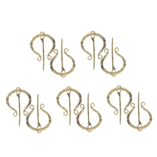 DEARMAMY 5 Sets Mittelalterliches Kostümzubehör Wikingerbrosche Schalnadel Anstecker Gürtelschnalle Und Kragennadel Für Damen 2 Stück * 5 DEARMAMY 5 Sets Mittelalterliches Kostümzubehör Wikingerbrosche Schalnadel Anstecker Gürtelschnalle Und Kragennadel Für Damen 2 Stück * 5 von DEARMAMY