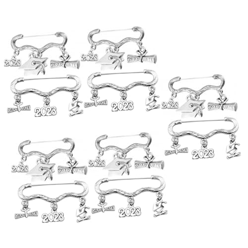 DEARMAMY 5 Sätze Brosche Zum Gedenken An Den Abschluss Paar Armbänder Krawattennadel Abschlussfeier Abschlussgeschenk Schmuck Grad Brosche 2023 Grad Broschennadel 2 Stücke * 5 DEARMAMY 5 Sätze Brosche Zum Gedenken An Den Abschluss Paar Armbänder Krawattennadel Abschlussfeier Abschlussgeschenk Schmuck Grad Brosche 2023 Grad Broschennadel 2 Stücke * 5 von DEARMAMY