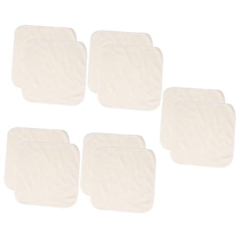 DEARMAMY 5 Sätze Gesichtswaschlappen Waschlappen Handtuch Gesichtsreinigungstücher Baumwolle Waschen Gesichtswaschtücher Gesicht Handtücher Bambusfaser Beige 2 Stücke * 5 von DEARMAMY
