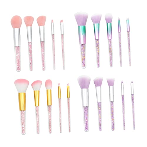 DEARMAMY 5stücke Schminkpinsel Kosmetik Pinsel Puderpinsel Augenbrauenpinsel Make-up Zubehör Für Damen Flüssige Foundation Professioneller Gebrauch von DEARMAMY
