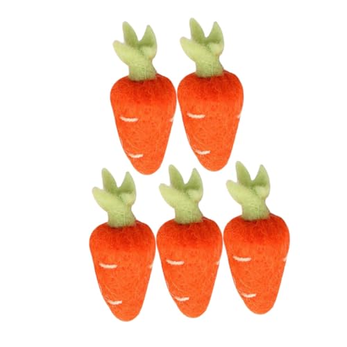 DEARMAMY 5 Stk Gefilzter Rettich Haustier Wolle Frühling Karotte Schnelle Armbänder Webstuhl Kappendekorationen Armbandperlen Produkte Mini-karotten-handwerk Stift Süße Perlen Korb Gefühlt DEARMAMY 5 Stk Gefilzter Rettich Haustier Wolle Frühling Karotte Schnelle Armbänder Webstuhl Kappendekorationen Armbandperlen Produkte Mini-karotten-handwerk Stift Süße Perlen Korb Gefühlt von DEARMAMY