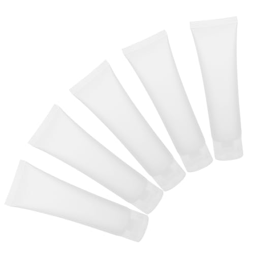 DEARMAMY 5 Stück 100 Ml Nachfüllbare Flasche Reisegröße Quetschflasche Für Shampoo Gesichtsreiniger Handcreme Bpa Frei Leicht Für Reisen Organisierte Flüssigkeiten Für Outdoor von DEARMAMY