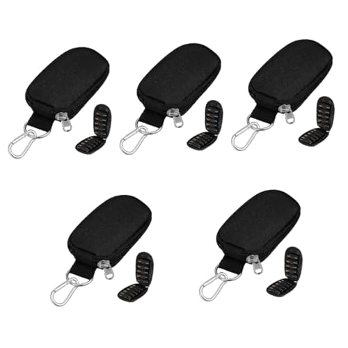 DEARMAMY 5 Stück Ätherische Öle Tasche Fächer für Flaschen Tragbare Reise Organizer mit Stabilem Reißverschluss und Elegantem Griff für Duftöle und Aromatherapie Zuhause und Unterwegs von DEARMAMY