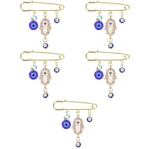 DEARMAMY 5 Stück Dämonenauge Brosche Boutonniere Anstecknadeln Herrenschal Herrenschals Anstecknadel Für Männer Böser Blick Pullover Anstecknadel Böser Blick Brosche Böser Blick von DEARMAMY