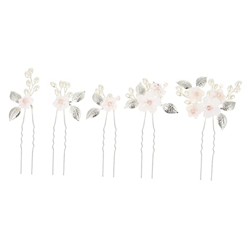 DEARMAMY 5 Stück Haarspangen Teiliges aus Haarschmuck für Bräute und Damen für Hochzeiten Feiern und Besondere Anlässe von DEARMAMY