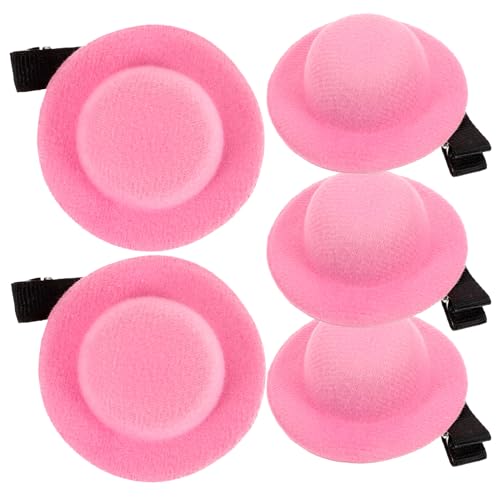 DEARMAMY 5stücke Miniatur-hut-haarspangen Mädchen Dekorative Haarklammern Für Geburtstagsfeiern Hochzeiten Und Feste Leicht Und Langlebig von DEARMAMY