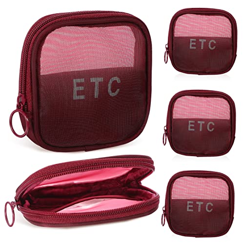 DEARMAMY 5 Stück Makeup Tasche Toilettenbeutel Für Frauen Kosmetiktaschen Kosmetischer Beutel Kleine Kosmetiktasche Für Die Handtasche Make-up-Reisetasche Mini Gittergewebe DEARMAMY 5 Stück Makeup Tasche Toilettenbeutel Für Frauen Kosmetiktaschen Kosmetischer Beutel Kleine Kosmetiktasche Für Die Handtasche Make-up-Reisetasche Mini Gittergewebe von DEARMAMY
