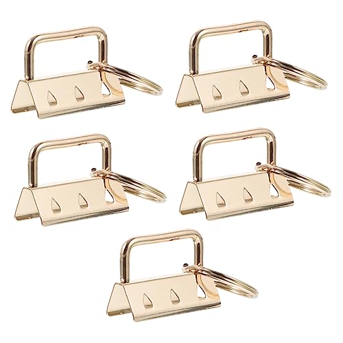 DEARMAMY 5 Stück Taschenzubehör Bag Straps taschengürtel schmuckherstellung DIY-Zubehör schmuck Verschluss Geldbörse Zubehör Taschengurt Griff Taschen Machen Clips Schmuckklemme Golden von DEARMAMY