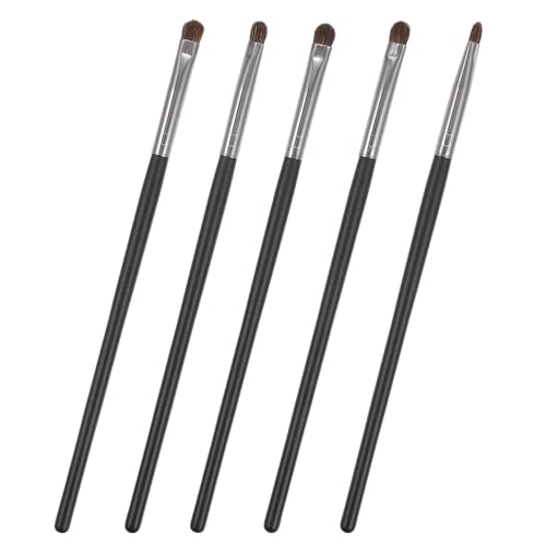 DEARMAMY 5 Stück Teiliges Augen Make Up Pinselset Professionelle Lidschatten und Kosmetikpinsel Leicht und Tragbar für Alltag und Unterwegs für Amateure und Profis von DEARMAMY