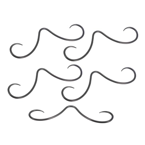 DEARMAMY 5 Stück Teiliges Metall Septum Nasenringe aus Langlebigem Poliert für Angenehmen Sitz Passend für Herren Damen Robustes Nasenpiercing Schmuck Glatte Oberfläche Korrosionsbeständig von DEARMAMY