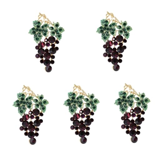 DEARMAMY 5 Stück Trauben Brosche Dekorative Brosche Schalnadel Hut Reversnadel Metall Reversnadel Brosche Für Damen Kleidung Broschen Für Damen Kleidung Ornament Strass DEARMAMY 5 Stück Trauben Brosche Dekorative Brosche Schalnadel Hut Reversnadel Metall Reversnadel Brosche Für Damen Kleidung Broschen Für Damen Kleidung Ornament Strass von DEARMAMY