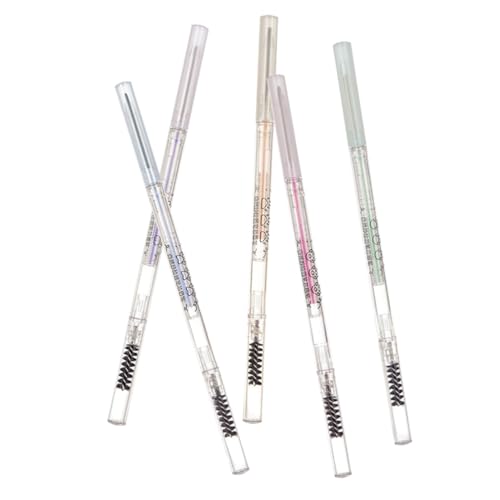 DEARMAMY 5stücke Augenbrauenstifte Mit Pinsel Anti-schweiß Augenbrauen Make-up-tools Für Frauen Tragbar Kosmetik von DEARMAMY