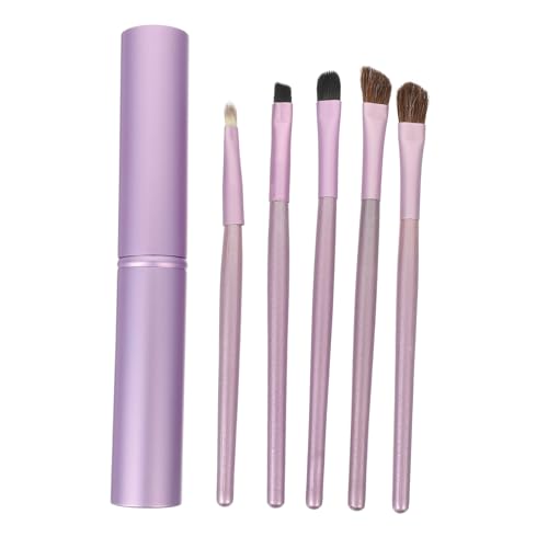 DEARMAMY 5 Teiliges Lidschattenpinsel Set Make Up Pinsel Make Up Lidschatten Für Make Up Pinsel Damen Schatten Make Up Tool Kosmetik Augenpinsel Lippenpinsel Kosmetikpinsel von DEARMAMY