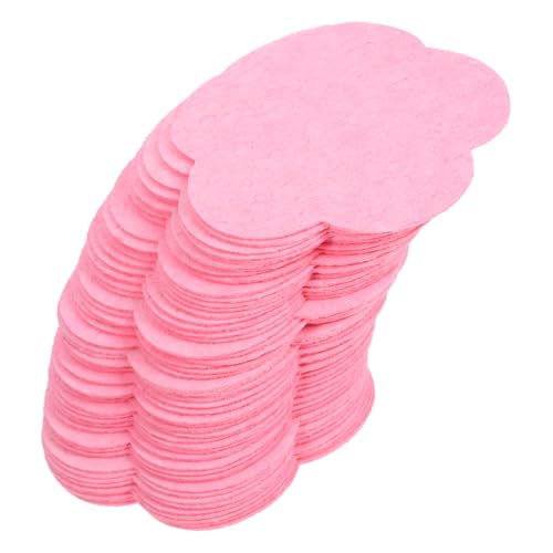DEARMAMY 50 Stück Gesichtsreinigungs Kosmetikpads Zum Reinigen Baumwollkompresse Make Up Entferner Schaumschwamm Runde Gesichtsschwämme Zum Waschen Des Gesichts Reinigung Ihres Rosa von DEARMAMY