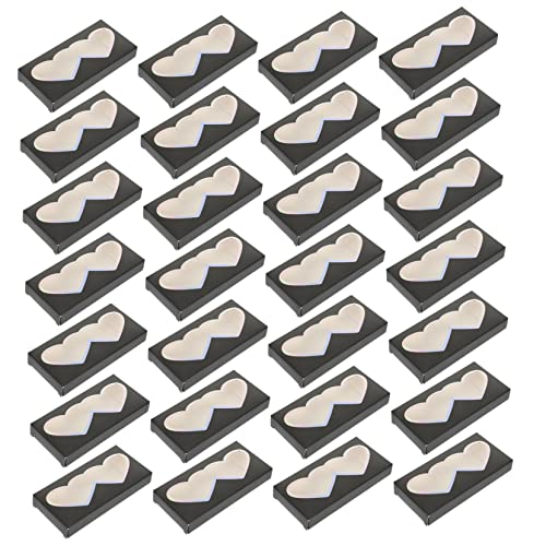 DEARMAMY 50 Stück Herzförmige Wimpernverpackungsbox Leere Aufbewahrungsbox für Falsche Wimpern Praktischer Lash Organizer mit Sicherem Verschluss für Täglichen Gebrauch von DEARMAMY