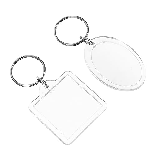 DEARMAMY Fotorahmen-schlüsselring-Set 50 Stück Foto-schlüsselanhänger Kreative Foto-schlüsselringe für Tasche Telefon- von DEARMAMY