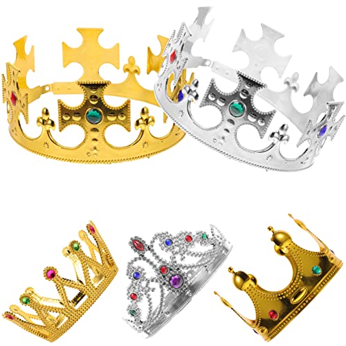 DEARMAMY Kronen-stirnband 5 Stück Dekorative Kronen Für Party Geburtstag Hochzeit Kostüm Mann Frau Jungen Und Mädchen von DEARMAMY