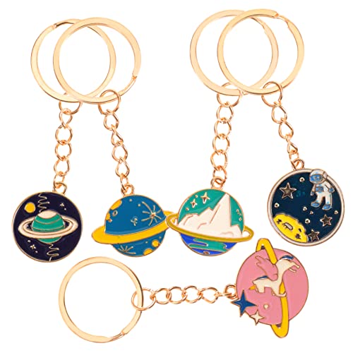 DEARMAMY Niedlicher Schlüsselanhänger 5 Stück Schlüsselanhänger Aus Legierung Karabiner Gürtelclip Schlüsselanhänger Für Jungen Und Mädchen Familiendekoration von DEARMAMY