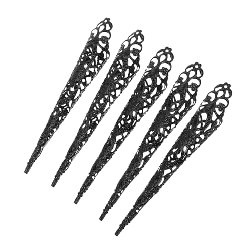 DEARMAMY 5Stücke Halloween Fingernagelringe Metallische Klauenringe für Cosplay und Partys Fingerverlängerungen für Kreative Dekorationen DEARMAMY 5Stücke Halloween Fingernagelringe Metallische Klauenringe für Cosplay und Partys Fingerverlängerungen für Kreative Dekorationen von DEARMAMY
